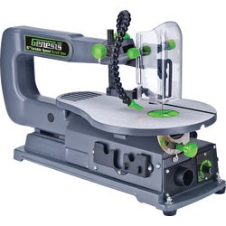 Item 380881, Variable speed scroll saw featuring 1.