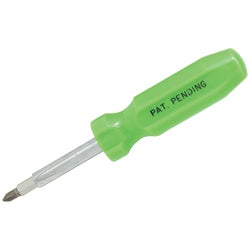 Item 382272, This 10-in-1 multi-bit screwdriver features an oversized green handle and 