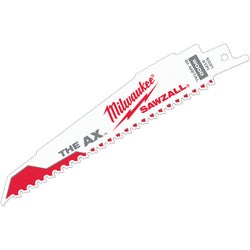 Item 383864, The AX SAWZALL Blades have been engineered with MILWAUKEE NAIL GUARD 