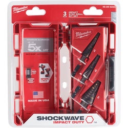 Item 385777, Shockwave Impact Duty 3-piece step bits are engineered to deliver the most 