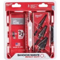 48-89-9257 Milwaukee Shockwave Impact Duty 3-Piece (1 4 9) Step Drill Bit Set
