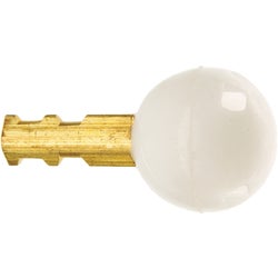 Item 400131, Plastic ball replacement for Delta and Peerless single-handle faucets.