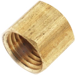 Item 400197, F.I.P. (Female iron pipe) thread yellow brass pipe cap.