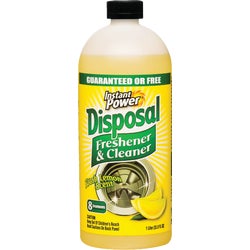Item 400473, Lemon scent, instant power disposer and drain cleaner is an enzyme 