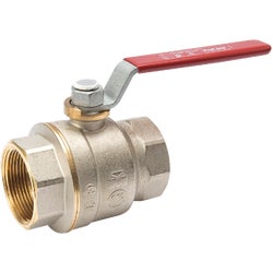 Item 400534, Forged brass chrome-plated full port ball valve FIP (female iron pipe).