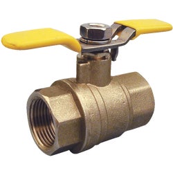 Item 400536, Brass full port packing gland ball valve FIP (female iron pipe) with 