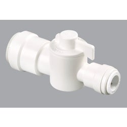 Item 400661, Quick connect (push type) straight stop valves for use with PEX, copper, 