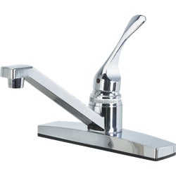 Item 400678, SIngle handle nonmetallic kitchen faucet with metal lever handle. 1.