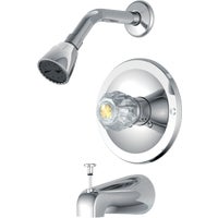 F1010500CP-JPA1 Home Impressions Single Acrylic Handle Tub And Shower Faucet