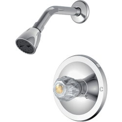 Item 400705, Single handle shower faucet with acrylic handle. 2.