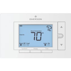 Item 400778, Universal non-programmable thermostat has a large, backlit screen.