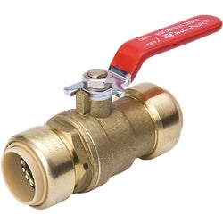 Item 400974, Brass push-fit full port ball valve.