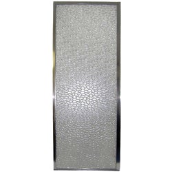 Item 401047, Sturdy and rust-resistant glass-shower door has an engineered aluminum 
