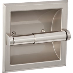 Item 401095, Recessed toilet paper holder with concealed mounting screws.