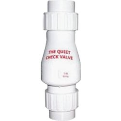Item 401192, White quiet check valve.
