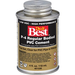 Item 401336, Do it Best clear PVC solvent cement is designed for use on PVC pressure 
