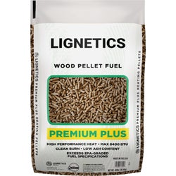 Item 401507, Lignetics premium quality wood pellets are PFI (Pellet Fuels Institute) 