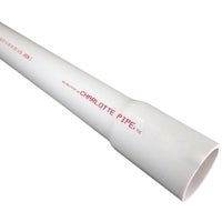 PVC 04010B 0800 Charlotte Pipe 20 Ft. Schedule 40 Cold Water PVC Pressure Pipe, Belled End