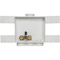 Item 401601, Allows for right, left, or center drain and bottom or top mount valves.
