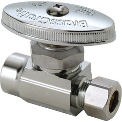 Item 401627, 1/2" nominal sweat inlet x 3/8" OD compression straight valve