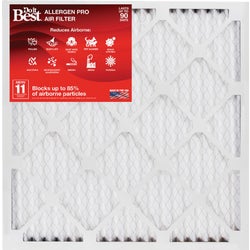 Item 401702, This high efficieny air filter features a MERV 11 rating capturing a high 