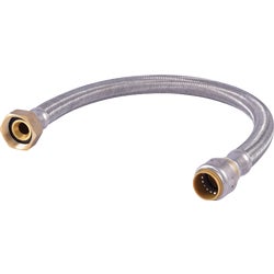 Item 401726, Stainless steel push-fit x FIP (female iron pipe) water softener connector