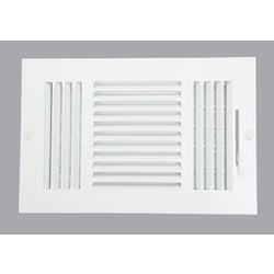 Item 402335, Stamped steel construction with turnback frame. 3-way airflow pattern.