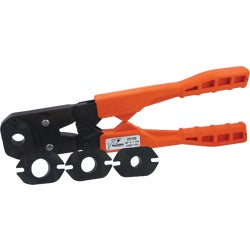 Item 403250, SharkBite PEX crimp multi-head tool kit includes a PEX (Cross-linked 