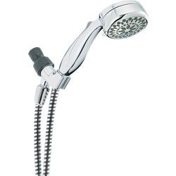 Item 404113, SpotShield Technology helps the shower head and hand shower stay cleaner, 