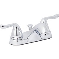 F512C033CP-JPA3 Home Impressions 2 Metal Handle 4 In. Centerset Bathroom Faucet with Pop-Up