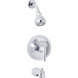 Item 404243, Single metal handle tub and shower faucet