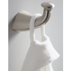 Item 404296, Mistos robe hook constructed of premium metal for long-lasting durability.