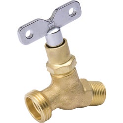 Item 404387, B &amp; K loose key hose bibb valve for use with water or oil.