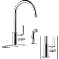 P199152LF Peerless Apex Single Handle Kitchen Faucet with Matching Sprayer faucet kitchen