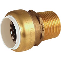 Item 404597, Used to transition between a push-fit connection and a Male NPT Adapter on 