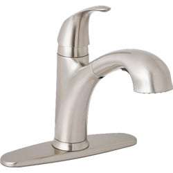 Item 404623, Single-handle kitchen faucet with dual function pullout sprayer.