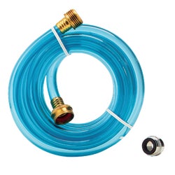Item 404654, 10' hose and faucet adapter fits all Drain King uncloggers.