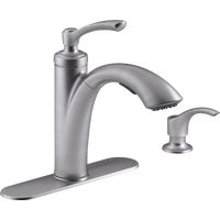 R29670-SD-VS Kohler Linwood Pullout Kitchen Faucet with Soap or Lotion Dispenser