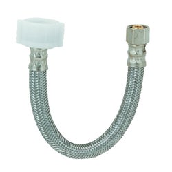 Item 404764, Braided stainless steel wrapped around reinforced braided PVC with brass 