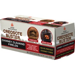 Item 404984, Pine Mountain Creosote Buster Firelog helps to safeguard against dangerous 