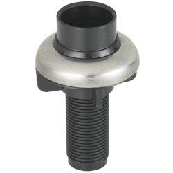 Item 404993, Stainless steel trim ring. Black plastic support post and nut.