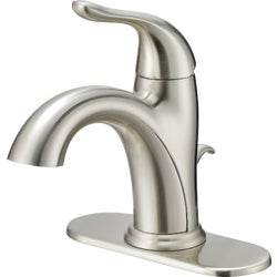 Item 405126, Single handle bathroom faucet with quick connect pop-up drain.