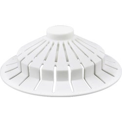 Item 405189, Bathtub drain strainer ideal for catching hair and preventing clogged 
