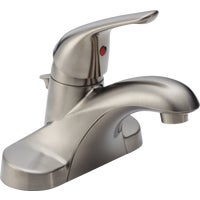 B510LF-SSPPU-ECO Delta Foundations 1-Handle 4 In. Centerset Bathroom Faucet with Pop-Up bathroom faucet