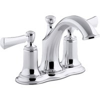 R72780-4D1-CP Kohler Elliston 4 In. Centerset Bathroom Faucet with Pop-Up