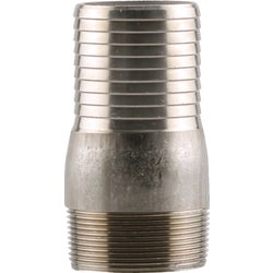 Item 405831, Stainless steel insert adapters join poly pipe to a female thread.