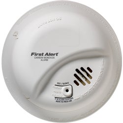 Item 407143, First Alert hardwired carbon monoxide detector with battery back-up.
