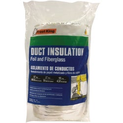 Item 407580, Frost King's foil and fiberglass duct insulation combines the properties of