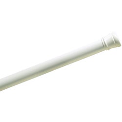 Item 408336, Basic 60" steel tension shower rod with easy TwistTight installation will 