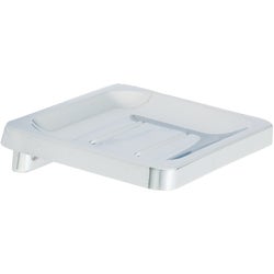 Item 408767, Alpha series zinc die-cast wall mount soap dish with exposed mounting 